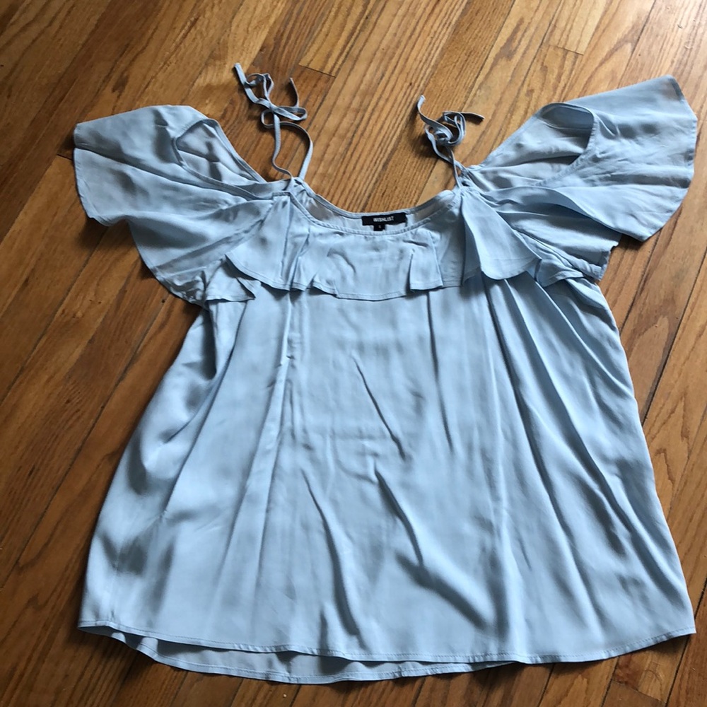 Wish list  Open sleeve spaghetti strap top